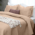 Serenity - Champagne Kantha Silk Quilt