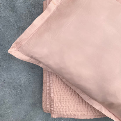 Serenity - Rose Gold Kantha Silk Quilt